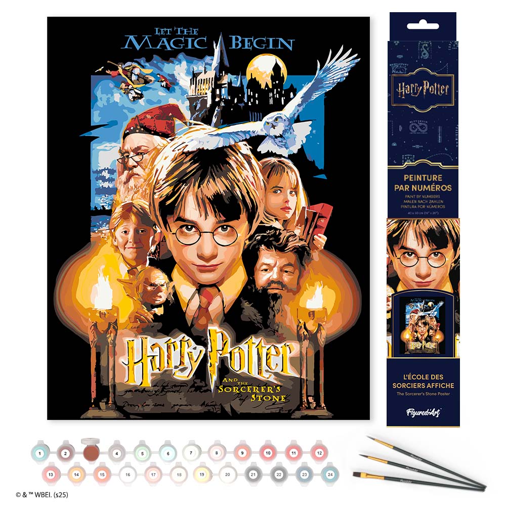 Paint by numbers kit for adults Harry Potter and the Sorcerer's Stone Poster Figured'Art UK