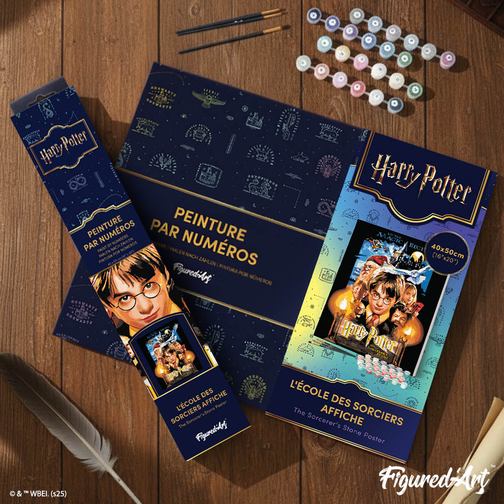 [PRE-ORDER] Paint by numbers Harry Potter and the Sorcerer's Stone Poster - Framed canvas