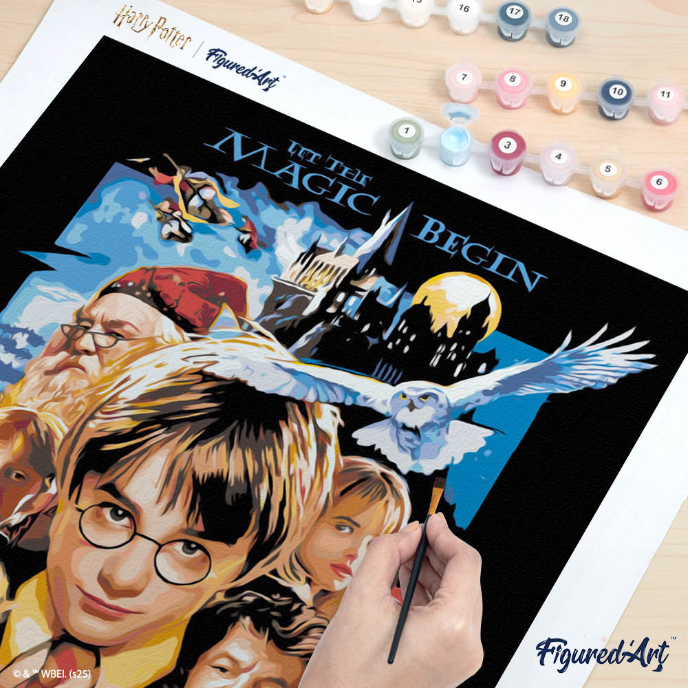 [PRE-ORDER] Paint by numbers Harry Potter and the Sorcerer's Stone Poster - Rolled canvas