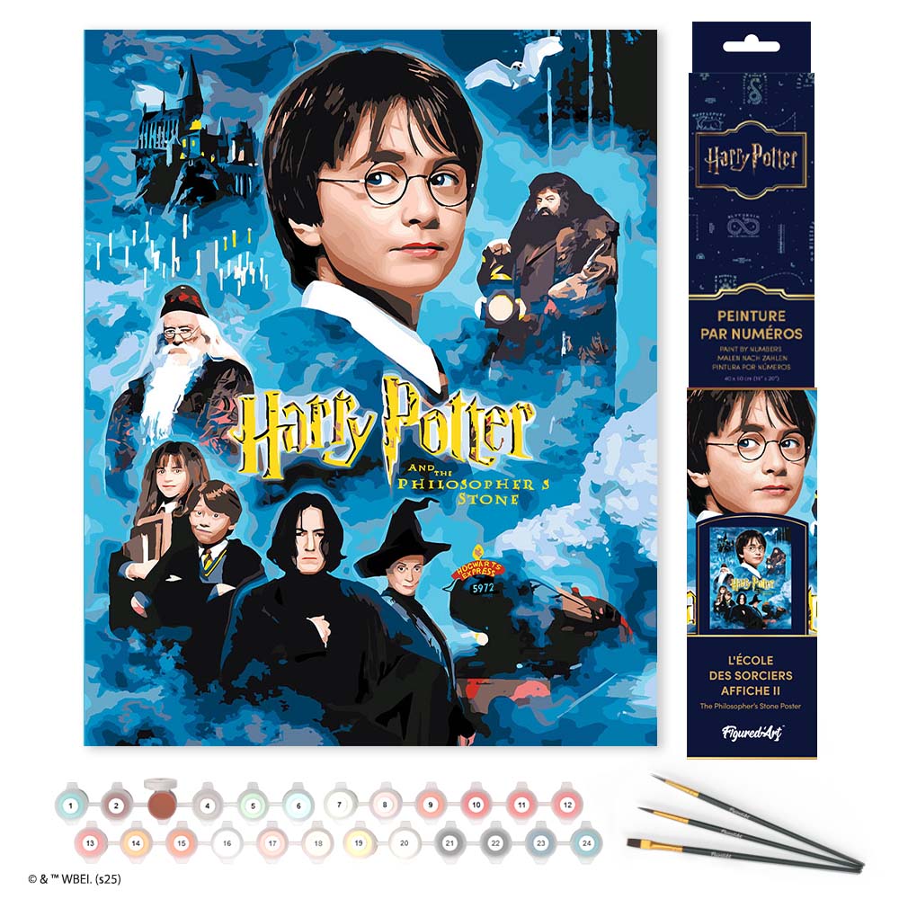 Paint by numbers kit for adults Harry Potter and the Philosopher's Stone Poster Figured'Art UK