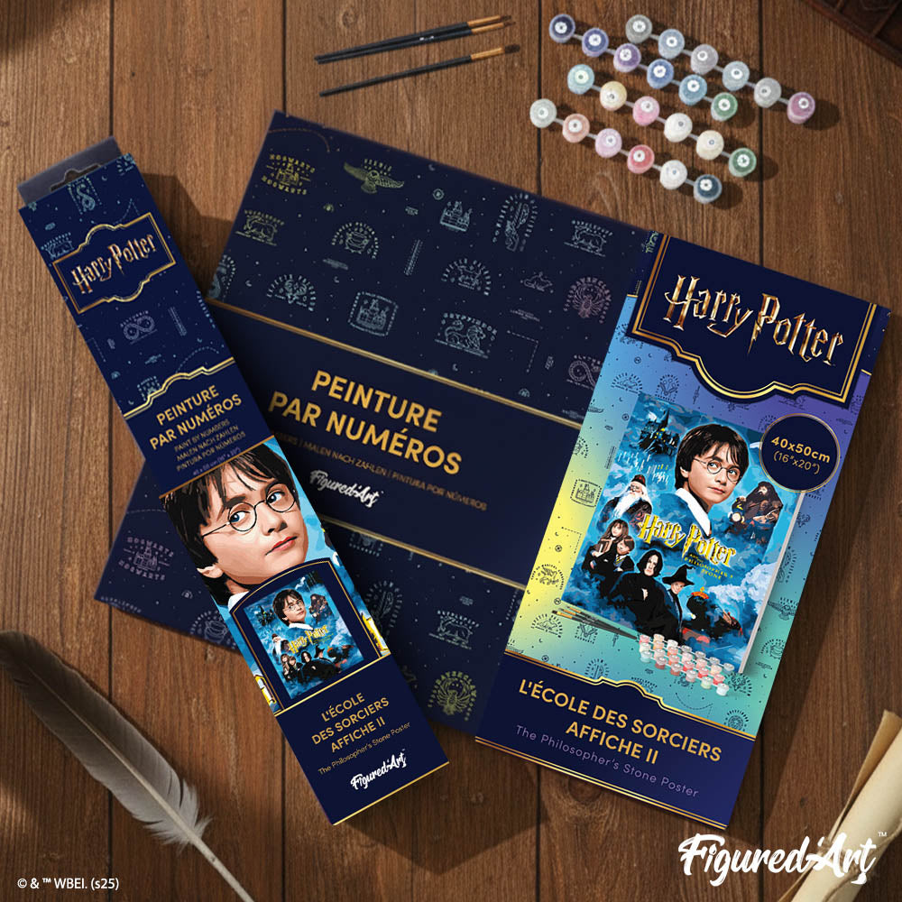 [PRE-ORDER] Paint by numbers Harry Potter and the Philosopher's Stone Poster - Framed canvas