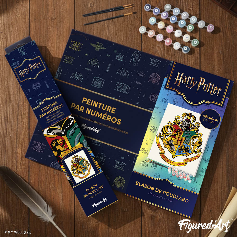 [PRE-ORDER] Paint by numbers Harry Potter - Hogwarts Crest - Framed canvas