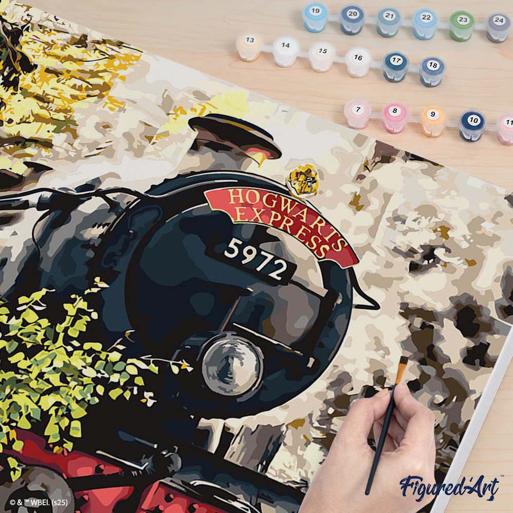 [PRE-ORDER] Paint by numbers Harry Potter - Hogwarts Express - Framed canvas