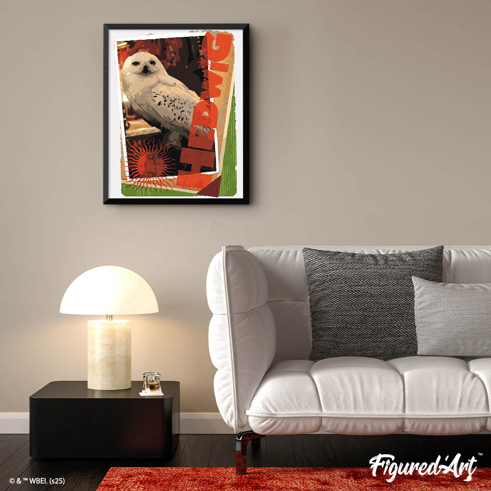 [PRE-ORDER] Paint by numbers Harry Potter - Hedwig Card - Rolled canvas