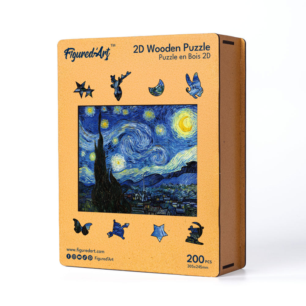 Wooden Puzzle - Van Gogh - Starry Night