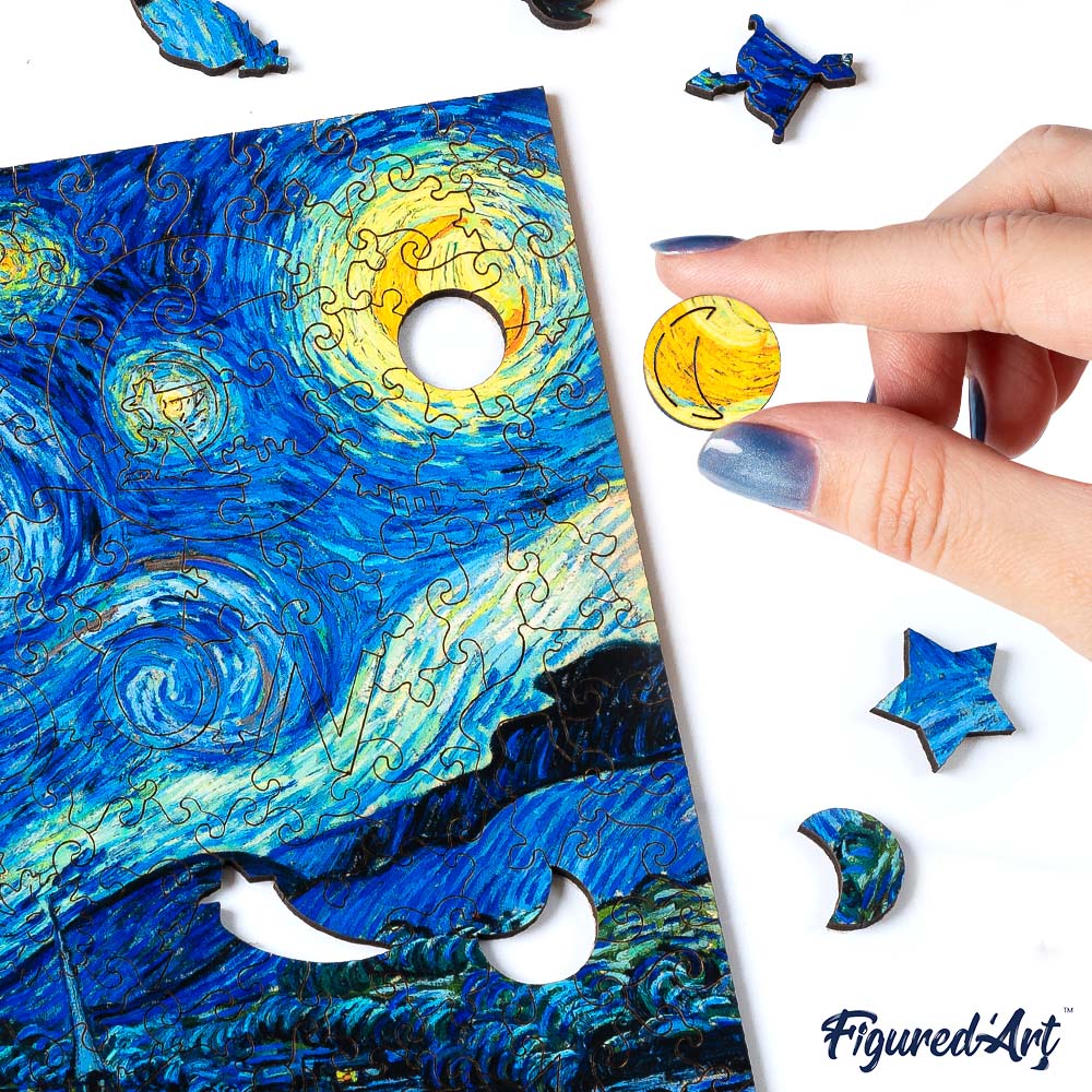 Wooden Puzzle - Van Gogh - Starry Night