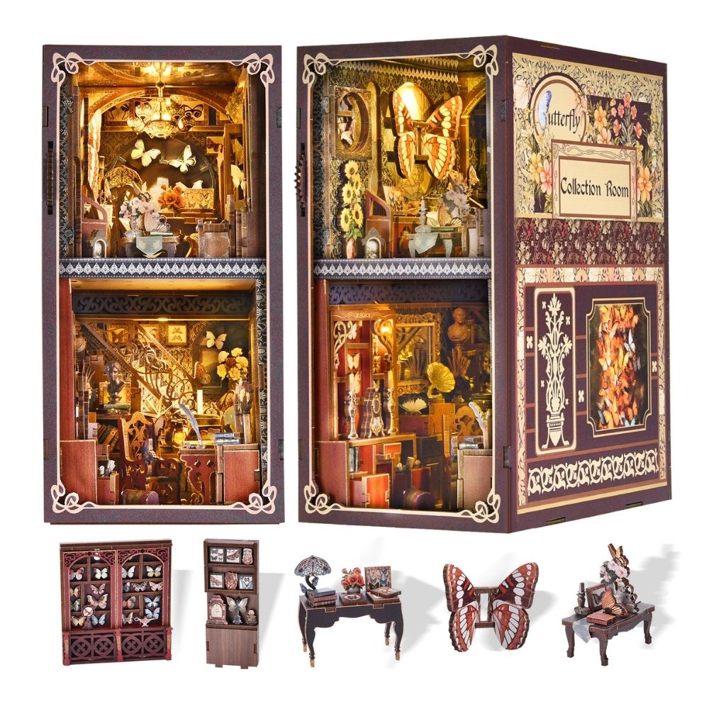 DIY Book Nook Kit - Butterfly Collection Room