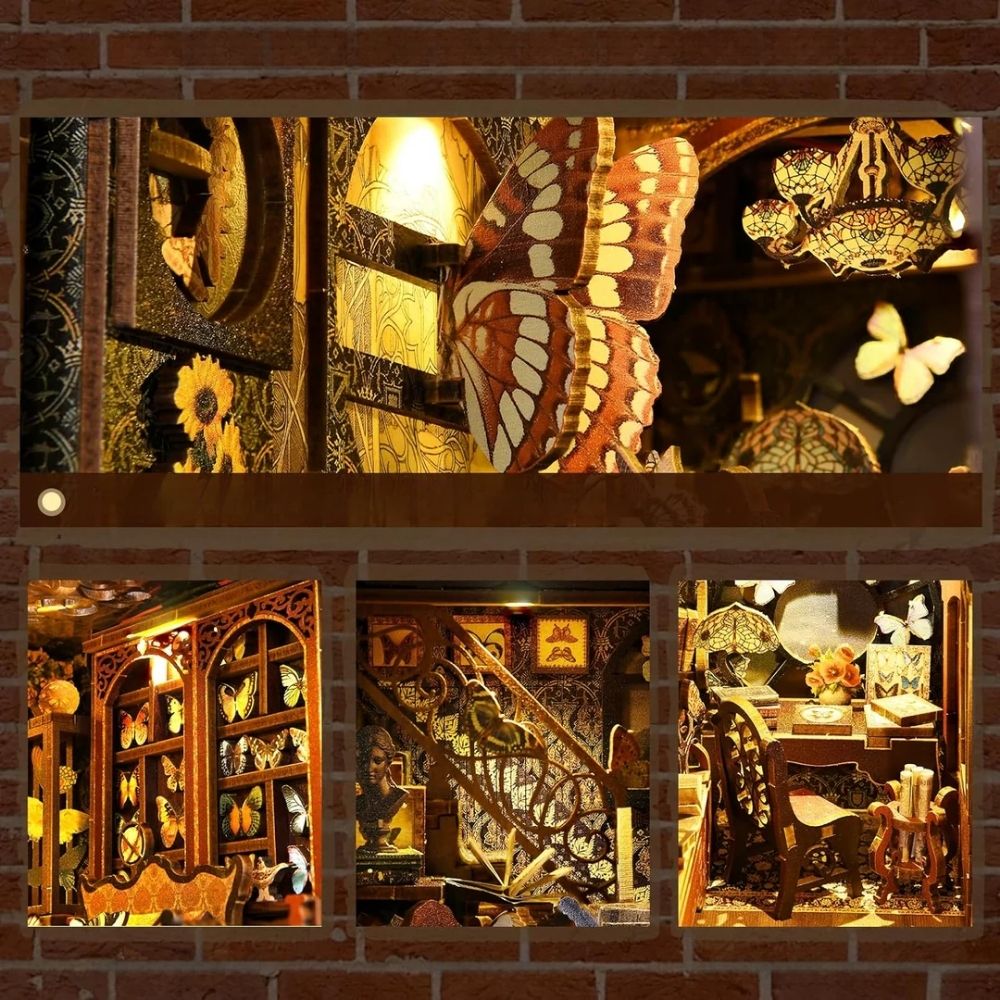 DIY Book Nook Kit - Butterfly Collection Room