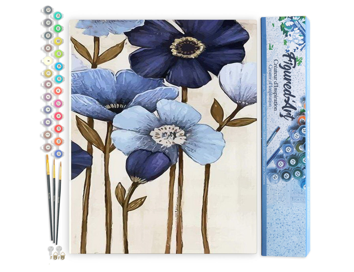 Paint by numbers Orchid - Rolled canvas