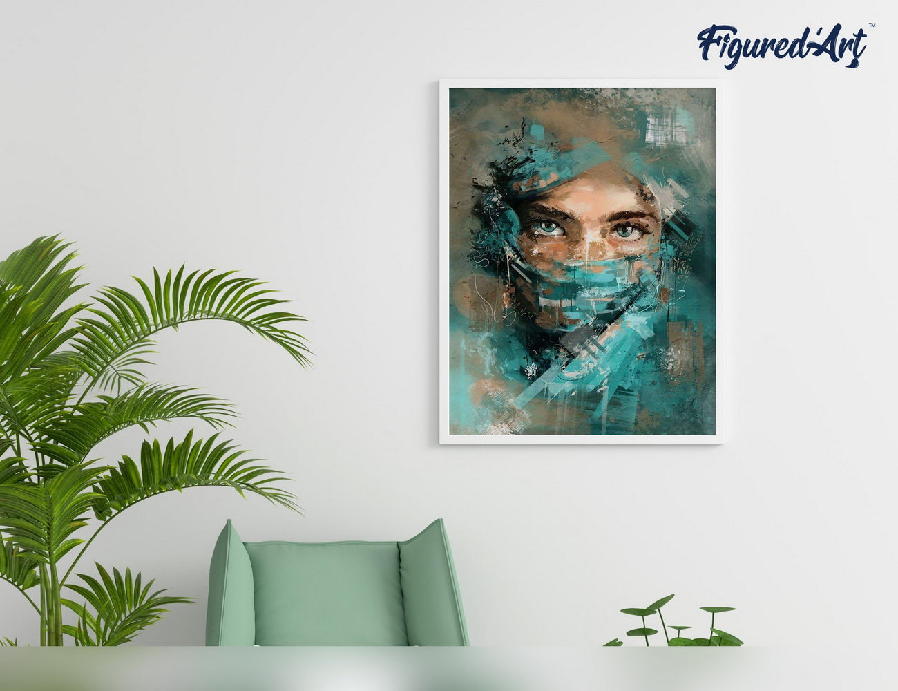 Paint by numbers Beautiful Eyes - Rolled canvas