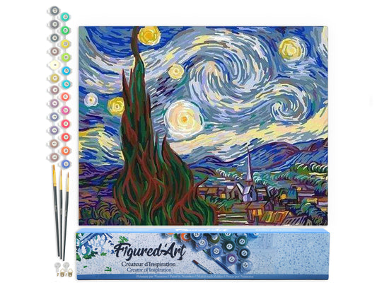 Paint by numbers Van Gogh Starry Night - Rolled canvas