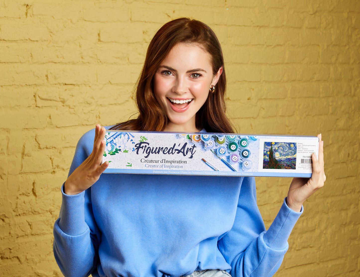 Paint by numbers Van Gogh Starry Night - Rolled canvas