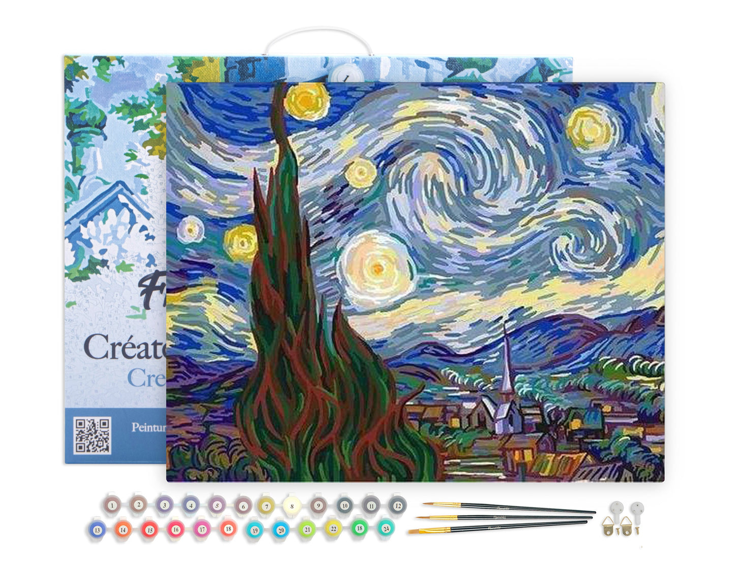 Paint by numbers Van Gogh Starry Night - Framed canvas