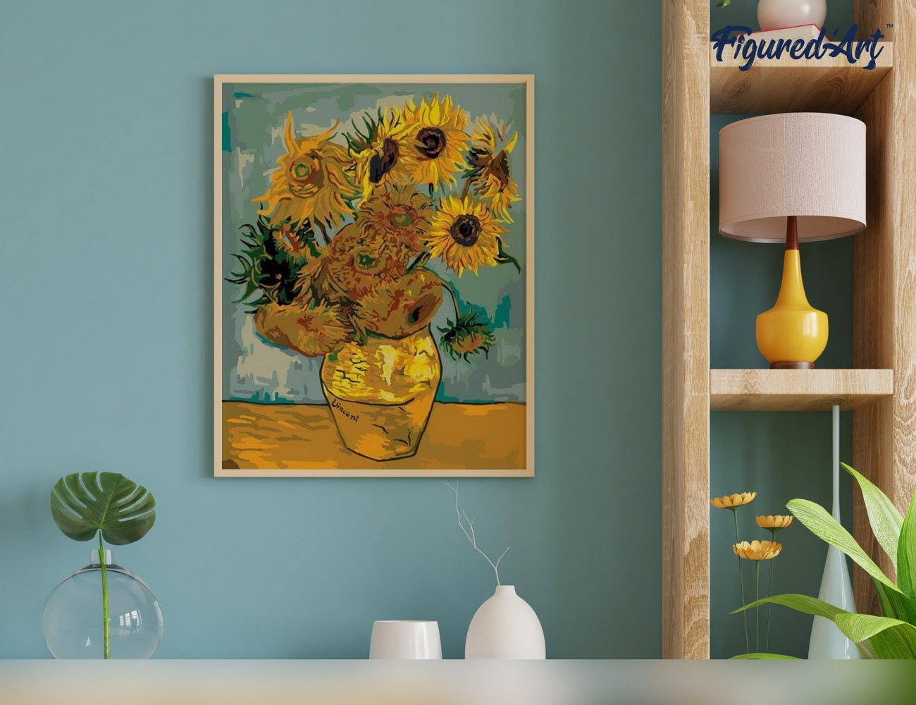 Paint by numbers Van Gogh - Sunflowers - Rolled canvas