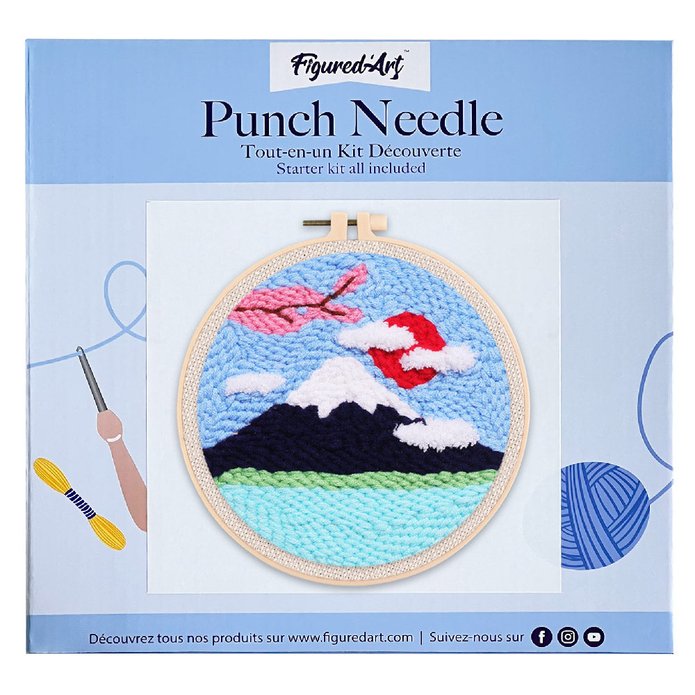 Punch Needle Kit - Mount Fuji