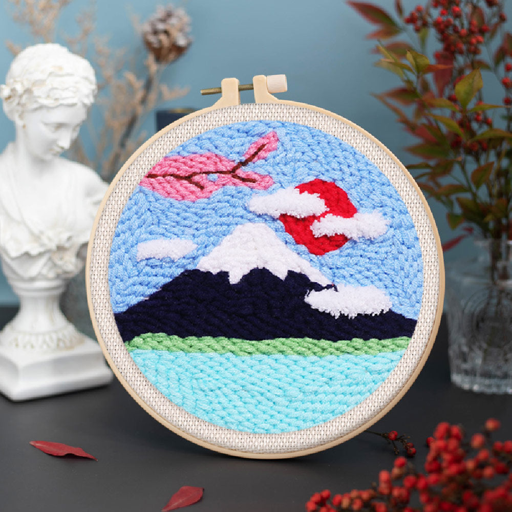 Punch Needle Kit - Mount Fuji