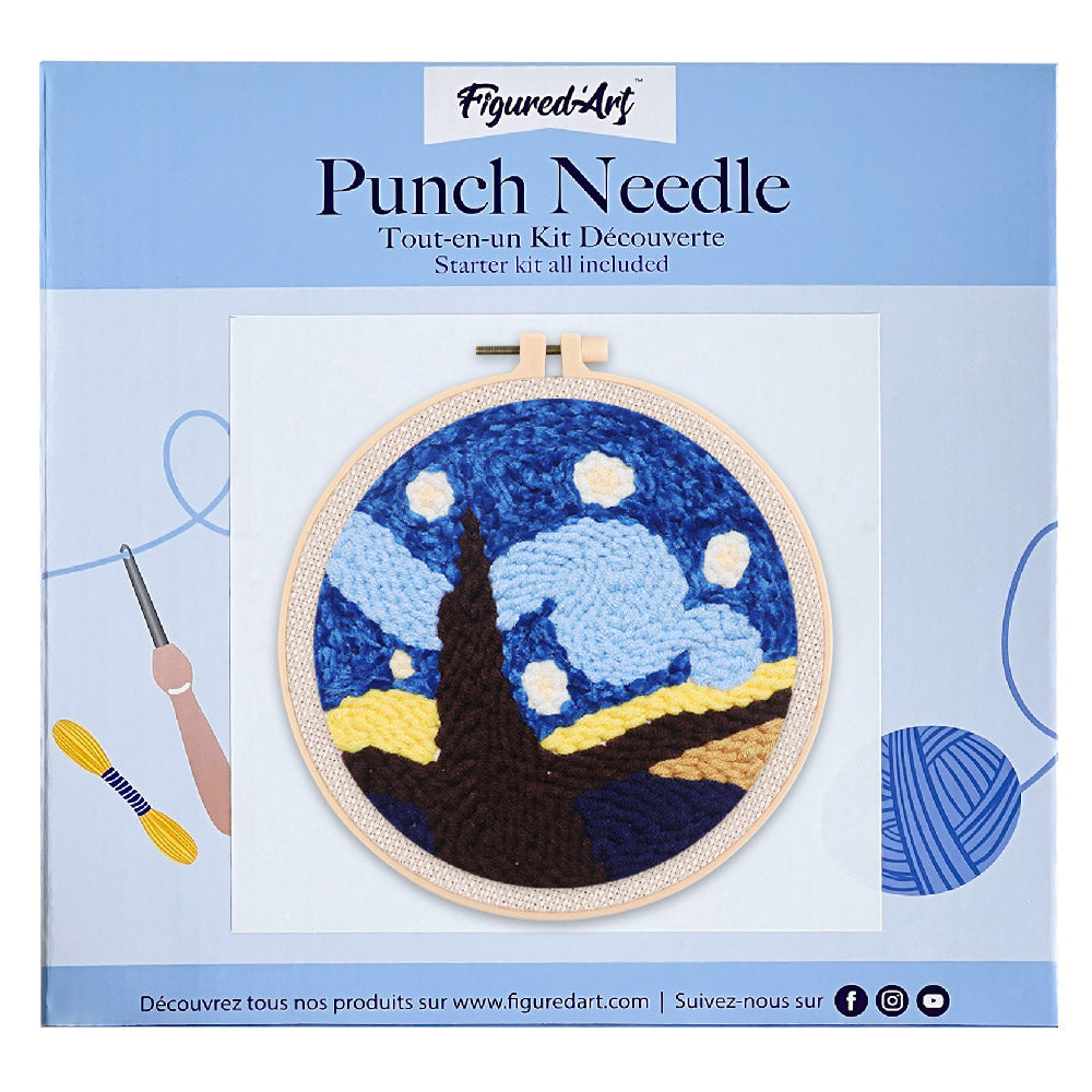 Punch Needle Kit - Beautiful Starry Night