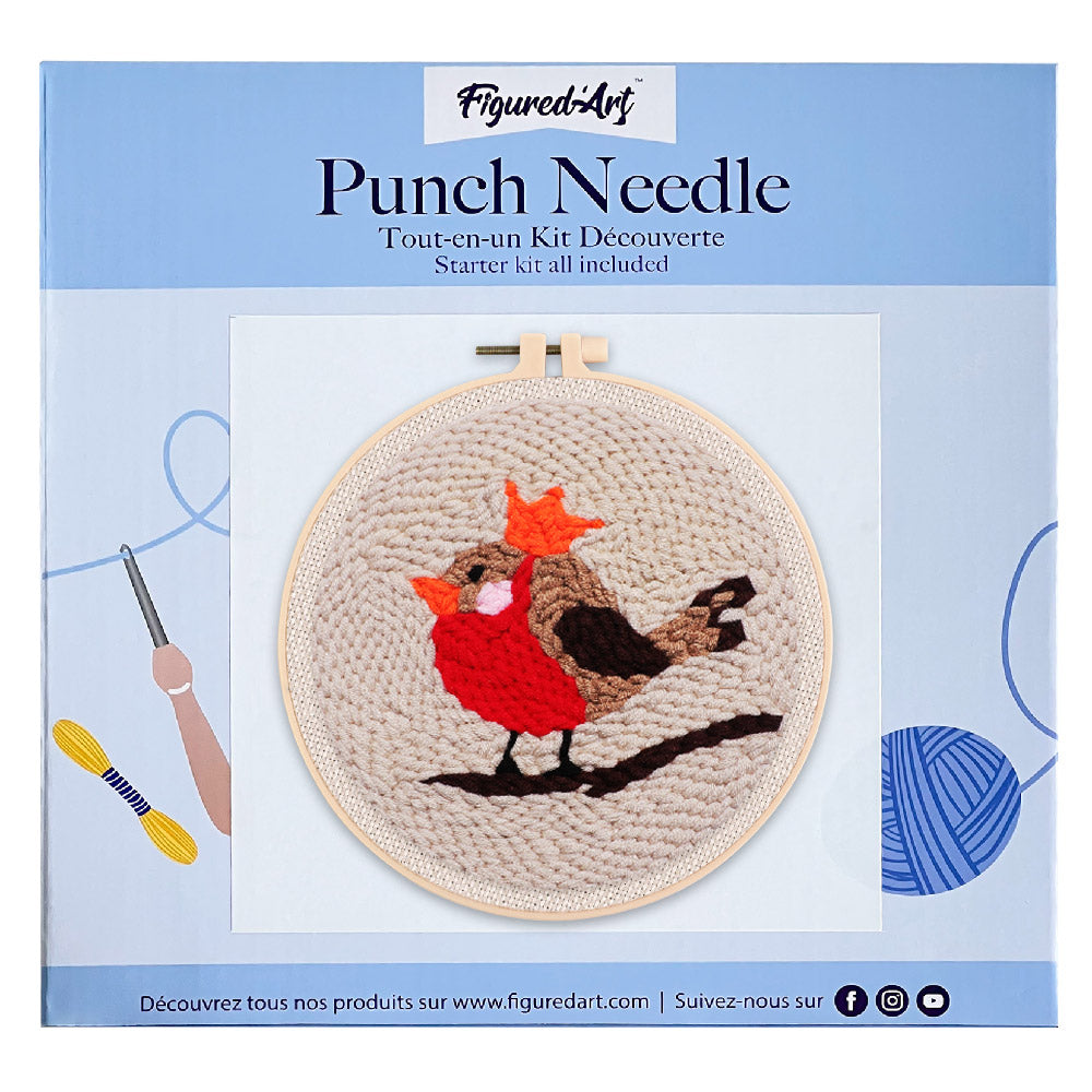 Punch Needle Kit - Red Robin