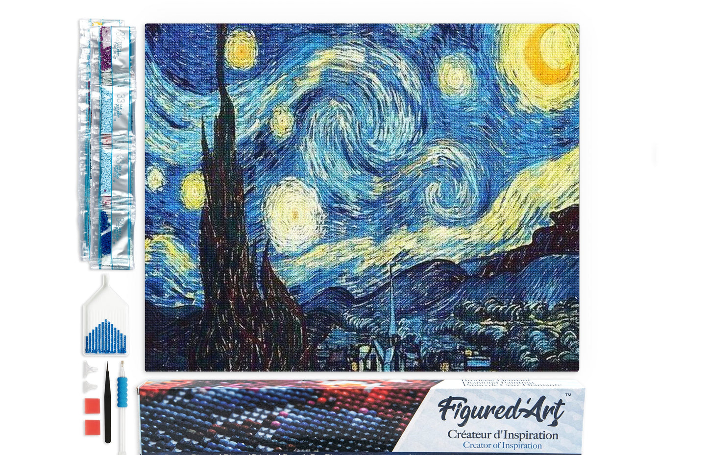 Diamond Painting - Starry Night - 40x50cm Rolled canvas