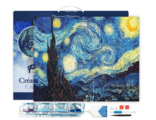 Diamond Painting - Starry Night 40x50cm Framed canvas