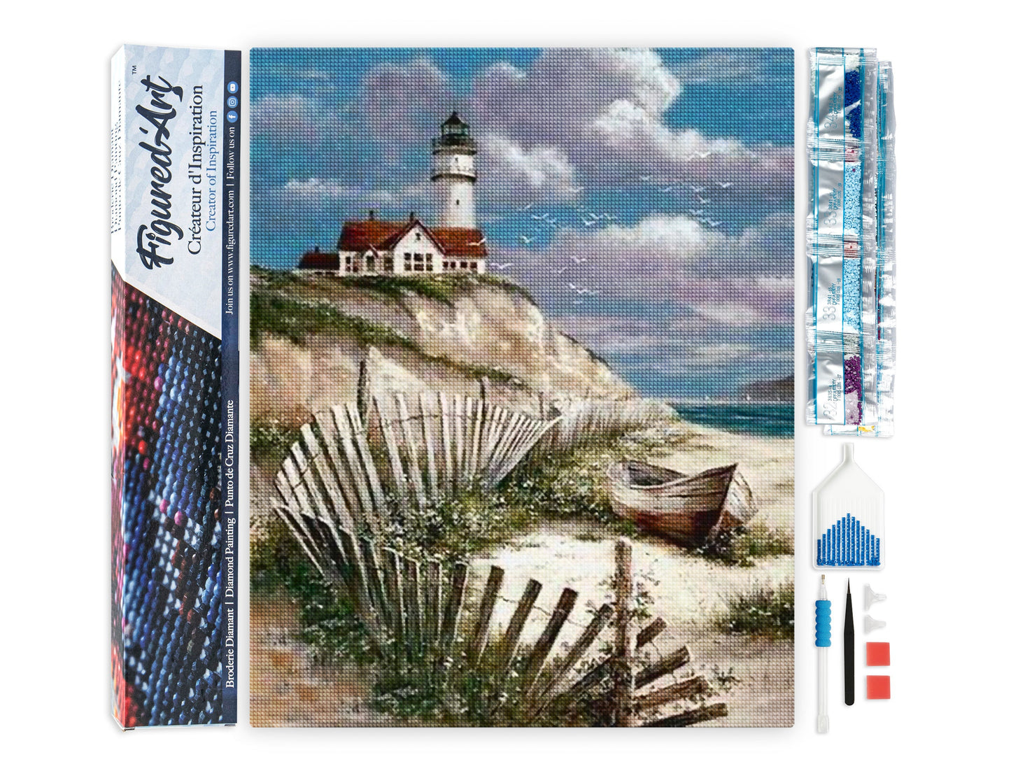 Diamond Painting - Seaside - 40x50cm Rolled canvas