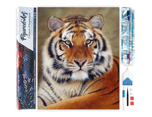 Diamond Painting - Tiger Eye - 40x50cm Rolled canvas