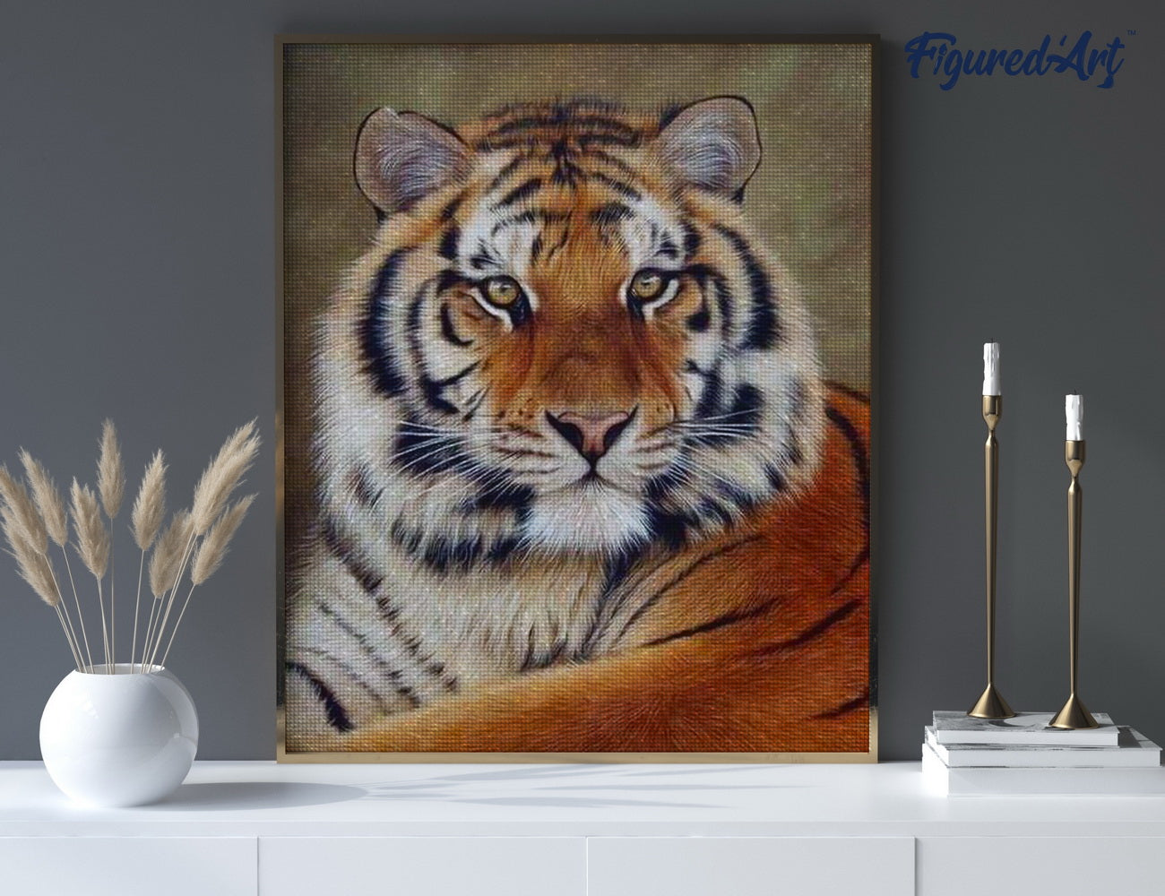 Diamond Painting - Tiger Eye 40x50cm Framed canvas
