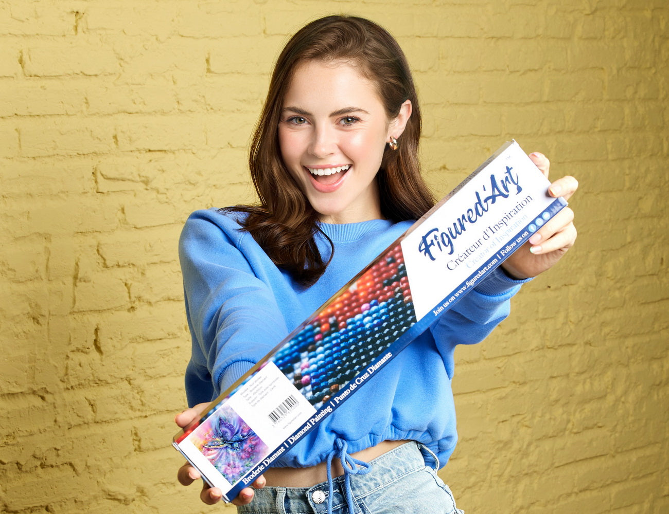 Diamond Painting - Color Butterfly - 40x50cm Rolled canvas