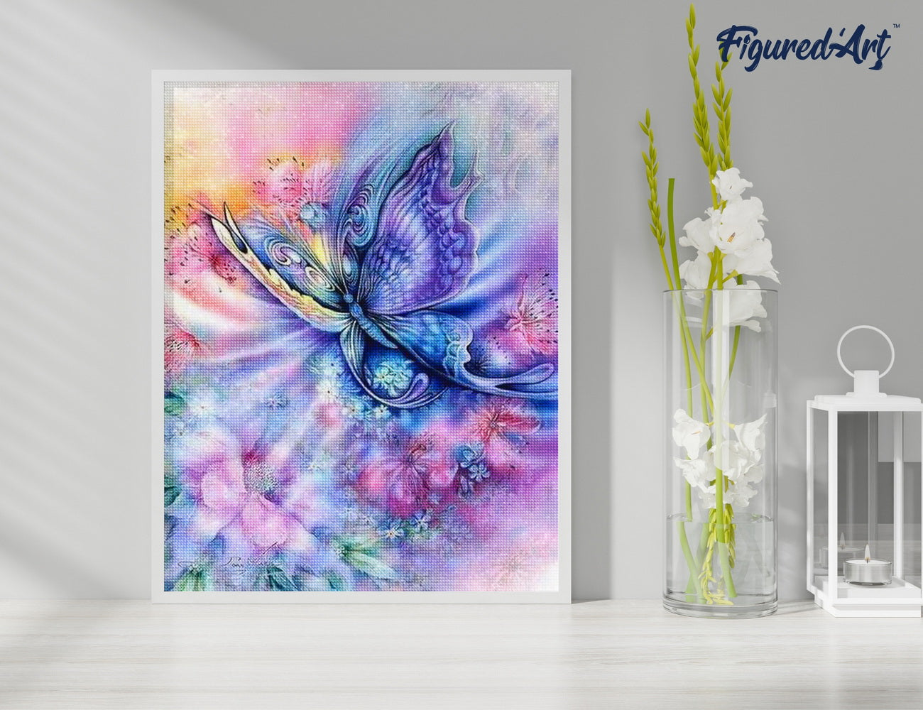 Diamond Painting - Color Butterfly - 40x50cm Rolled canvas