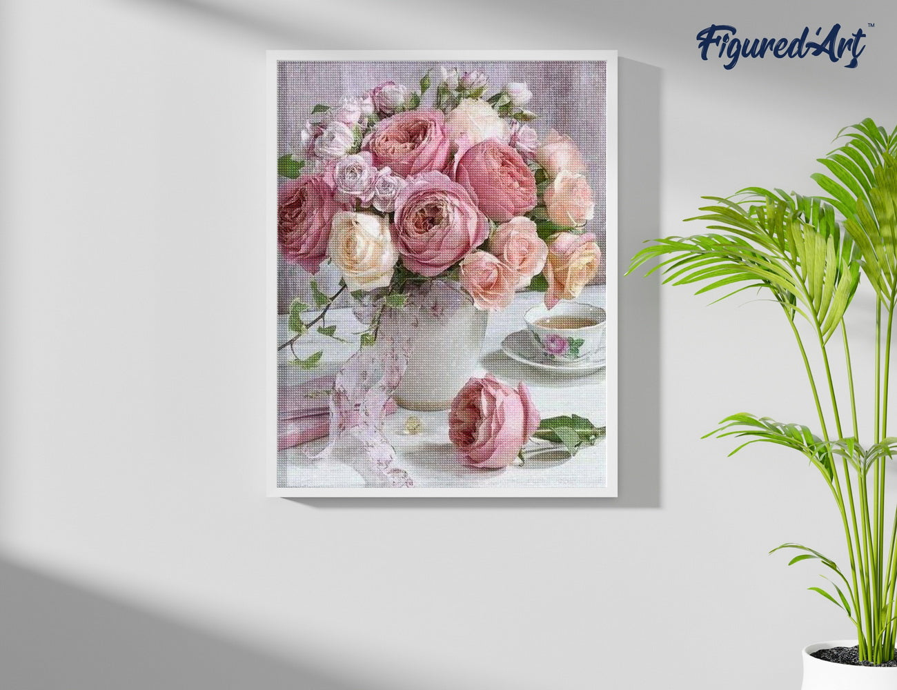 Diamond Painting - Bouquet of Roses 40x50cm Framed canvas