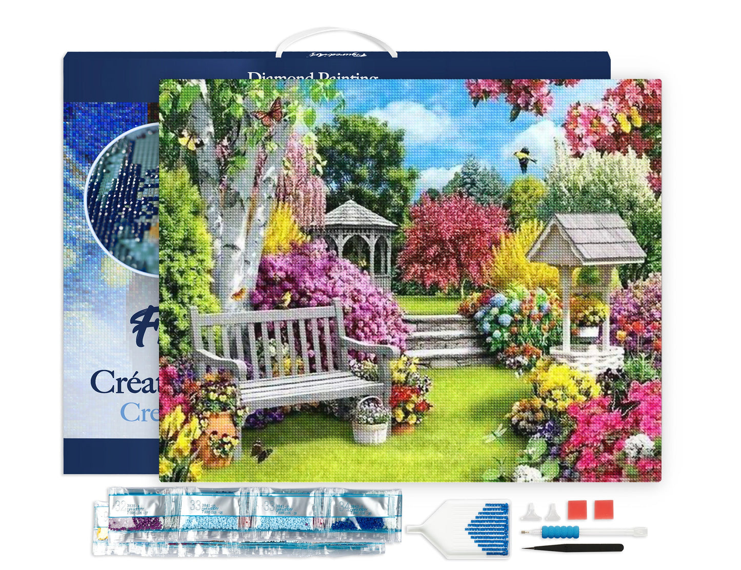 Diamond Painting - Nice Garden 40x50cm Framed canvas