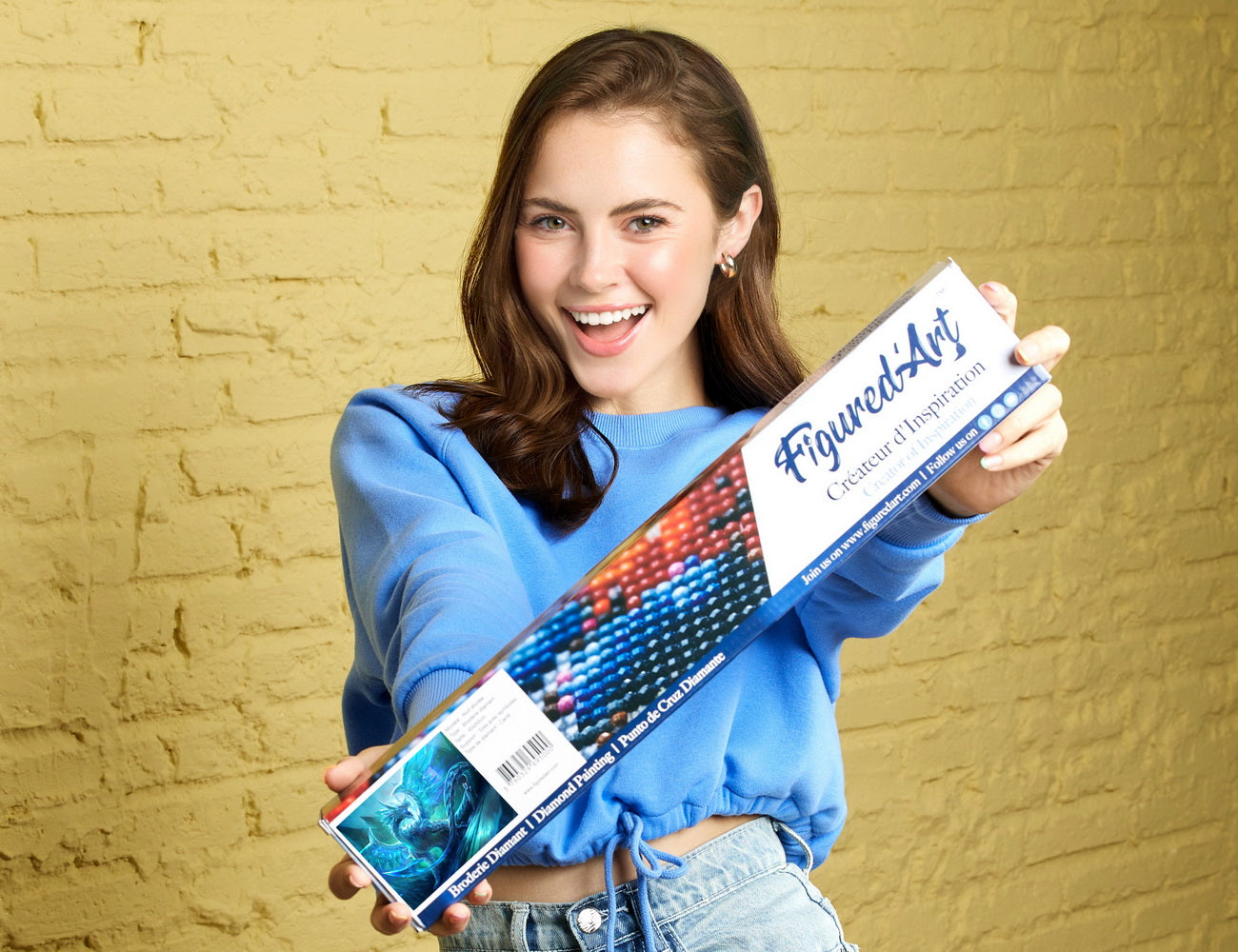 Diamond Painting - Dragon - 40x50cm Rolled canvas