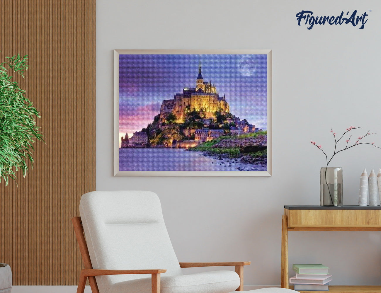 Diamond Painting - Mont Saint Michel 40x50cm Framed canvas