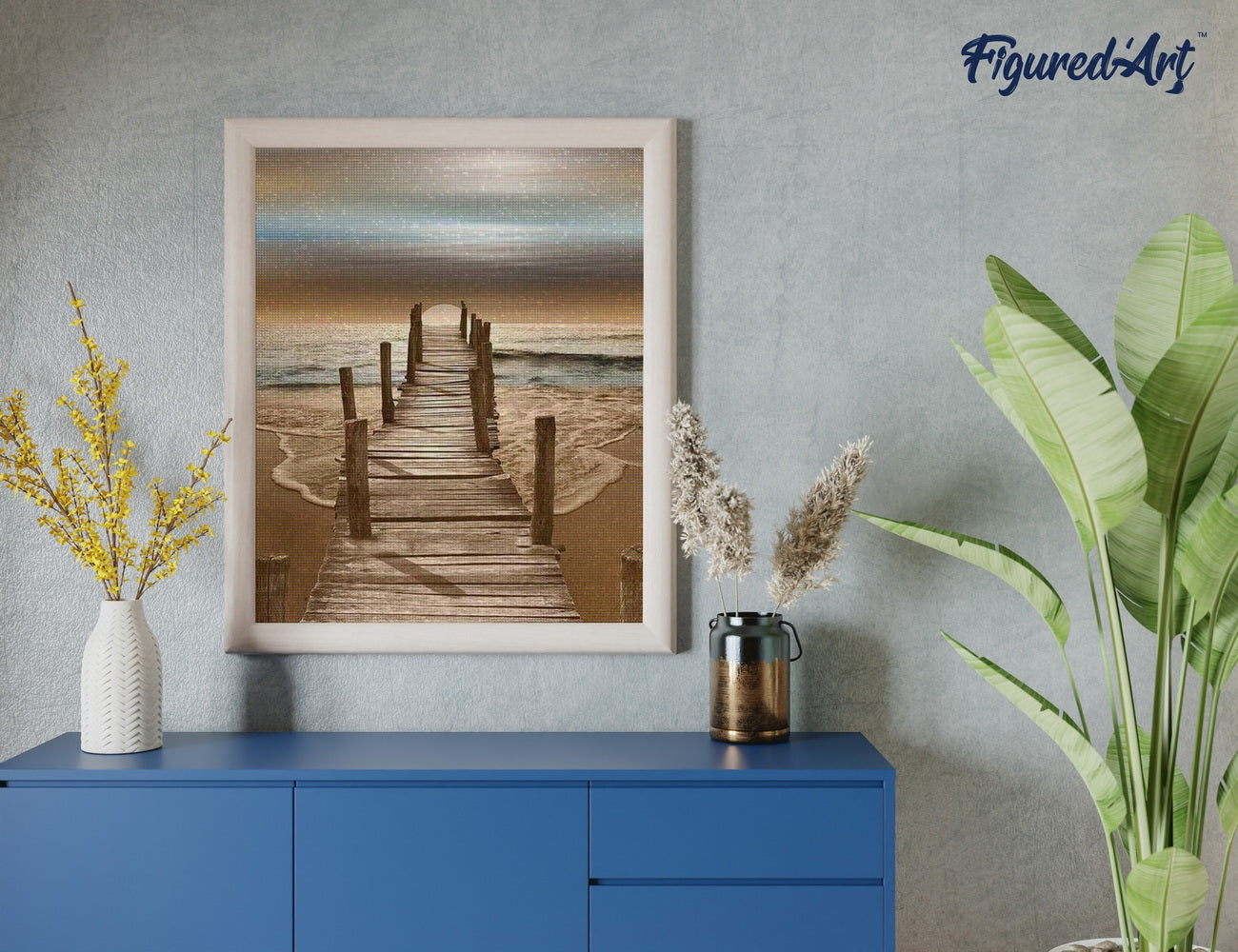 Diamond Painting - Pathway to the Sea - 40x50cm Rolled canvas