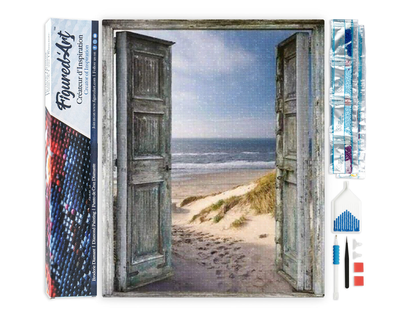 Diamond Painting - Gateway to the Beach - 40x50cm Rolled canvas