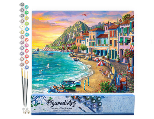 Paint by numbers Beach holidays - Rolled canvas