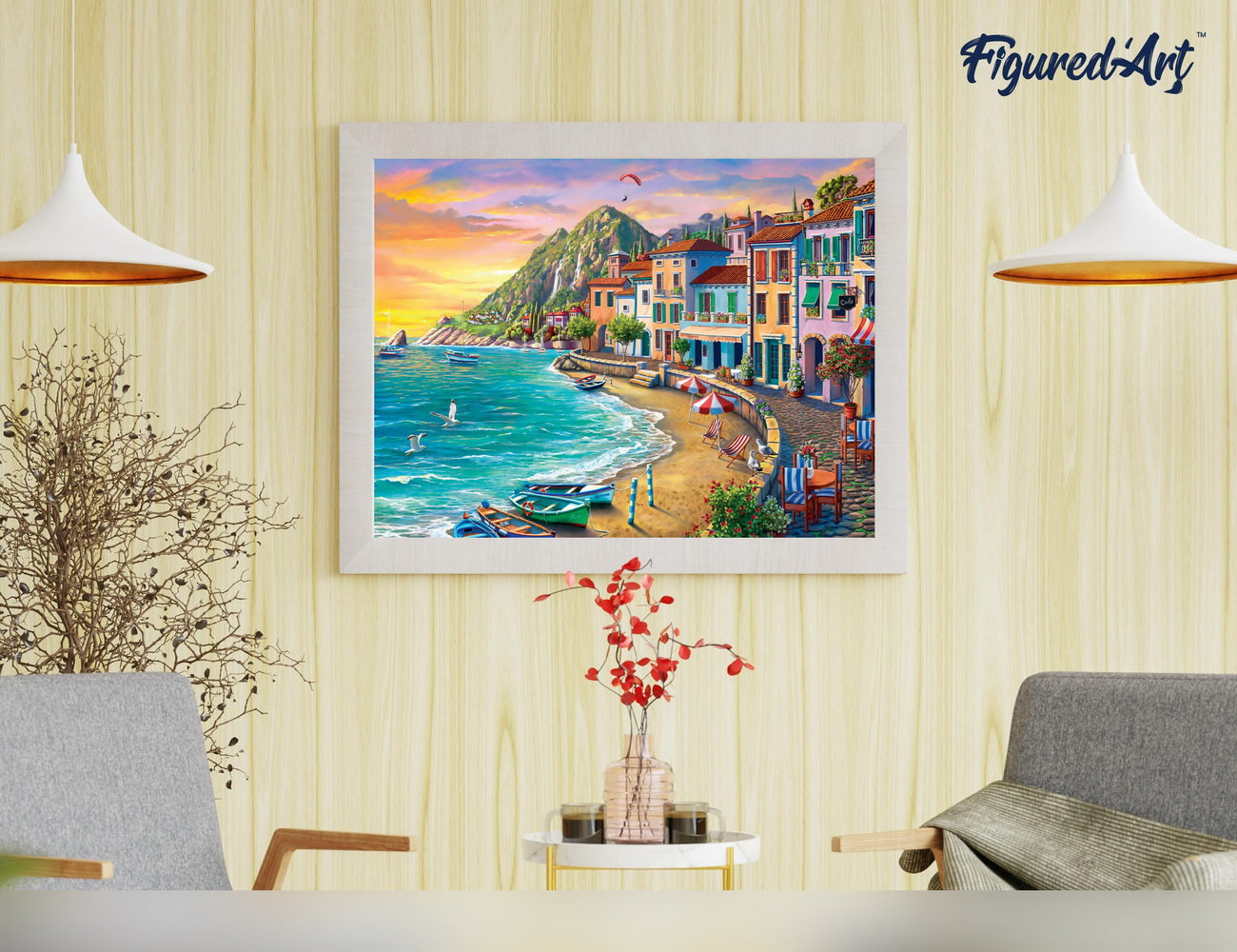 Paint by numbers Beach holidays - Rolled canvas