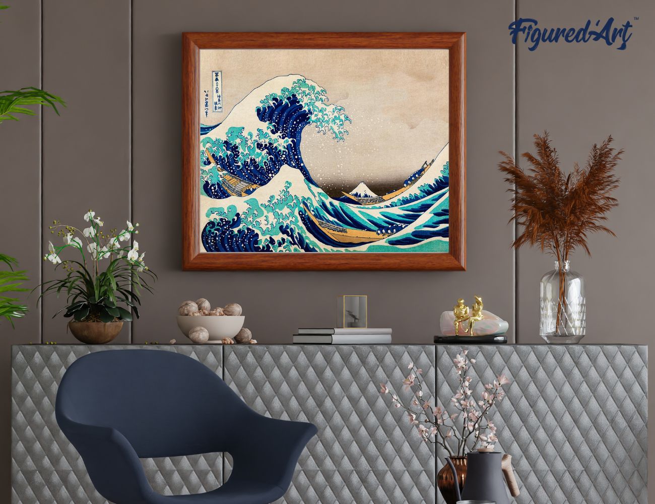 Paint by numbers The Great Wave of Kanagawa by Katsushika Hokusai - Rolled canvas