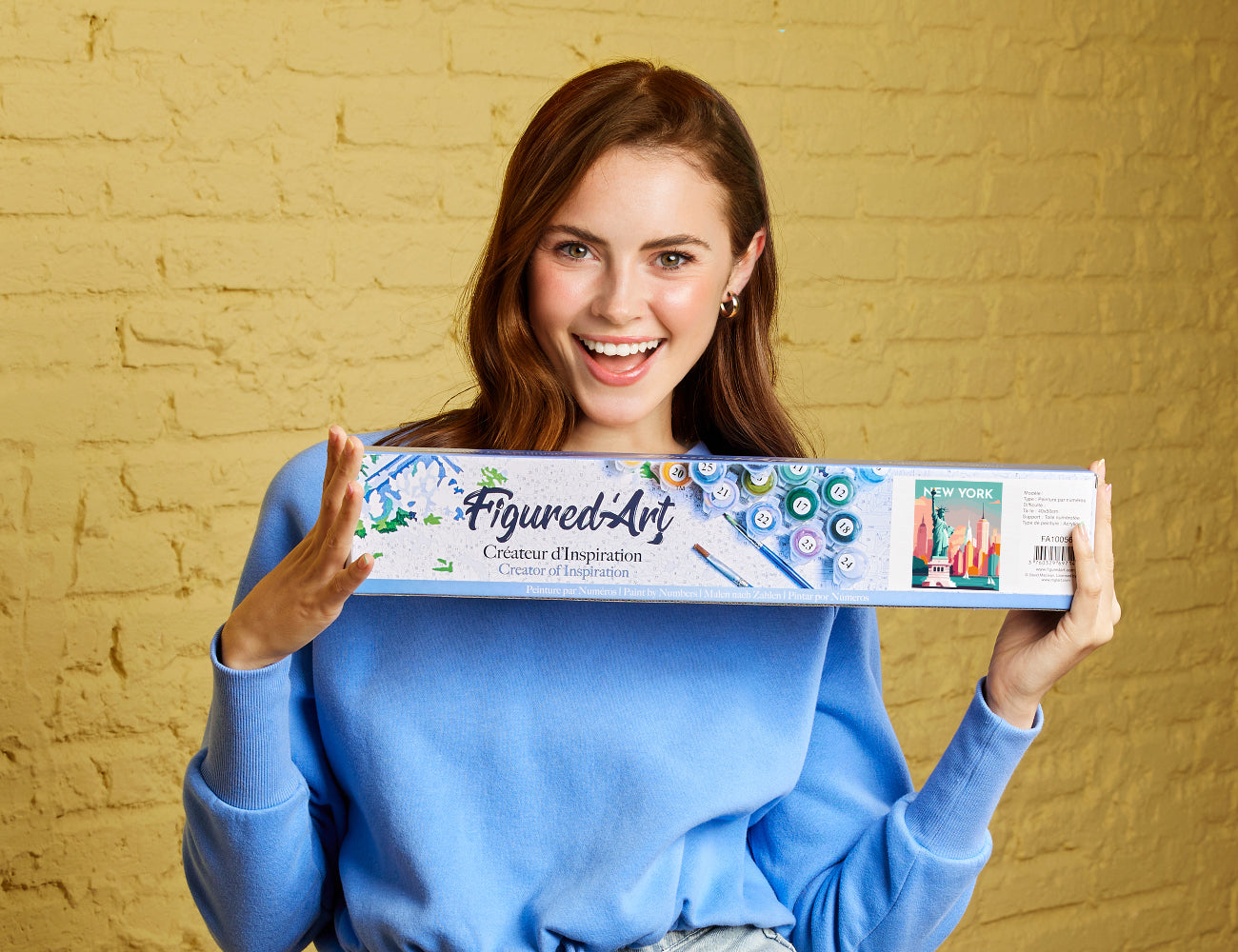 Paint by numbers Travel Poster New York - Rolled canvas